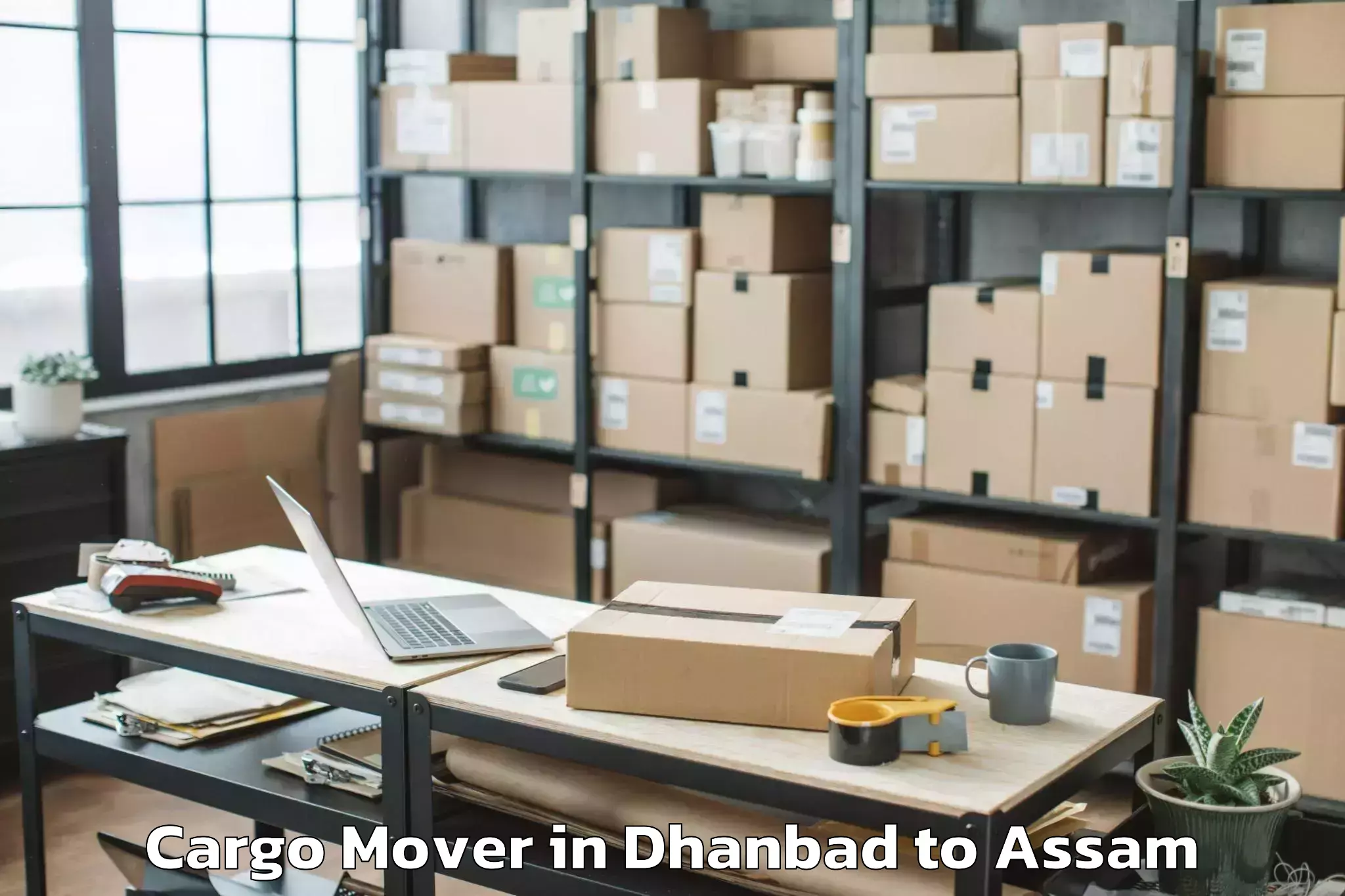 Hassle-Free Dhanbad to Kumbhirgram Airport Ixs Cargo Mover